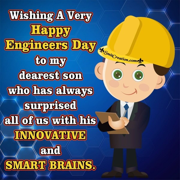 Happy Engineers Day Wish Image For Son