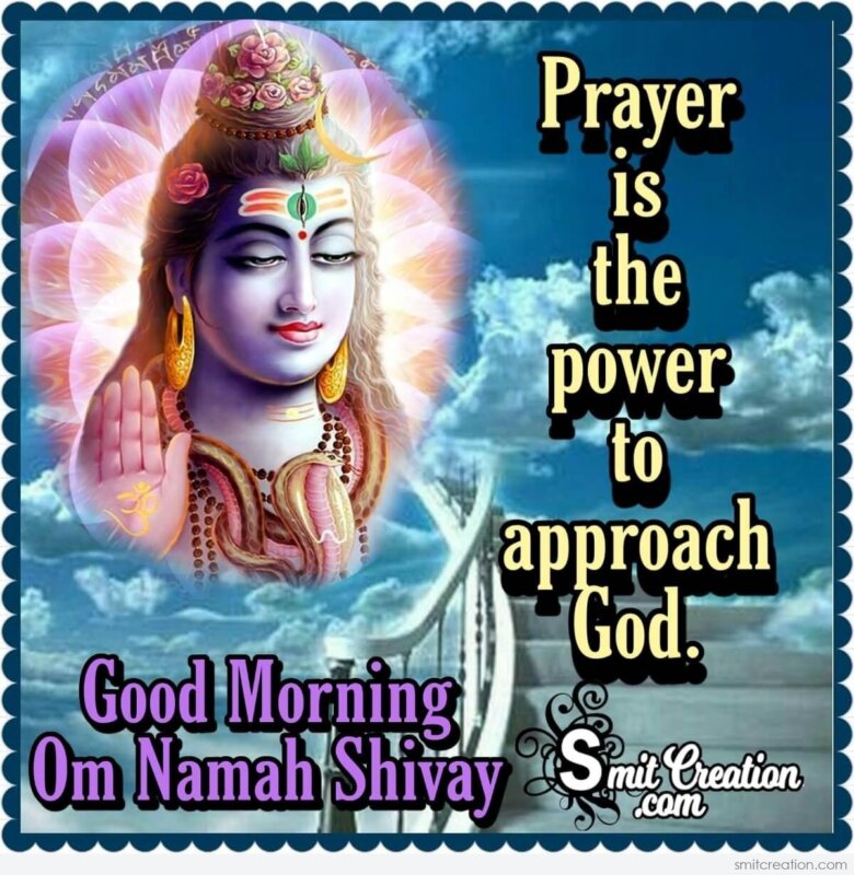 Good Morning Om Namah Shivay Quote - SmitCreation.com