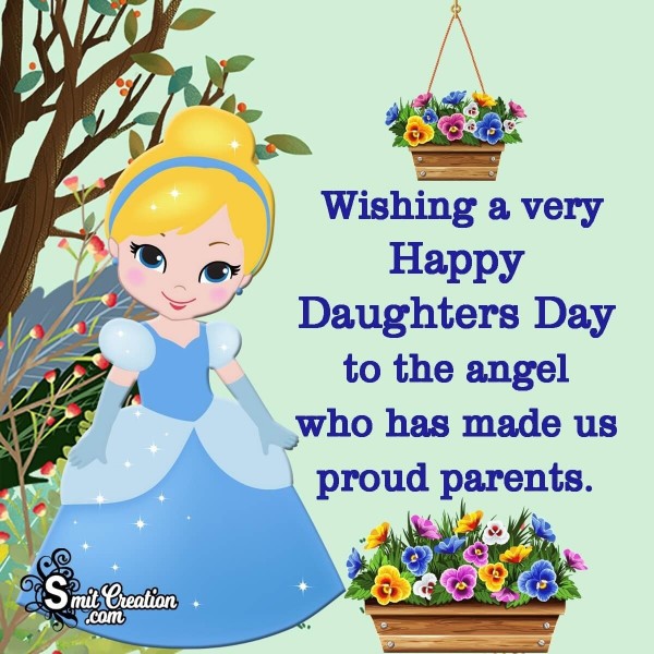 Wishing A Very Happy Daughters Day To The Angel