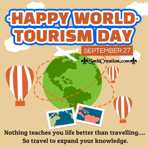 Happy World Tourism Day Quote Picture