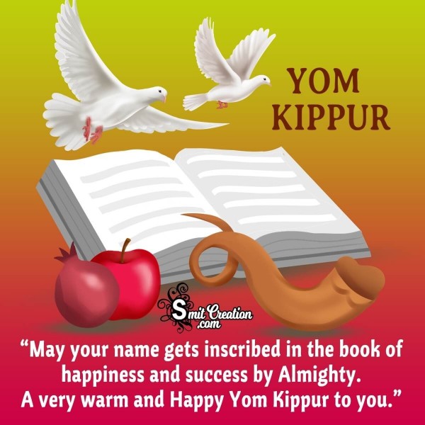 A Very Warm And Happy Yom Kippur To You