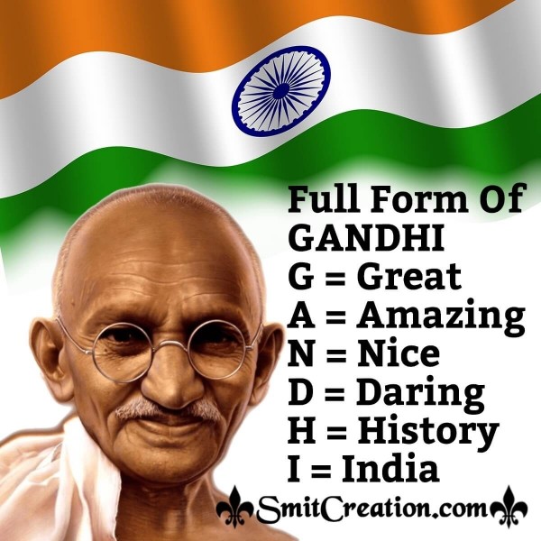 Full Form Of Gandhi