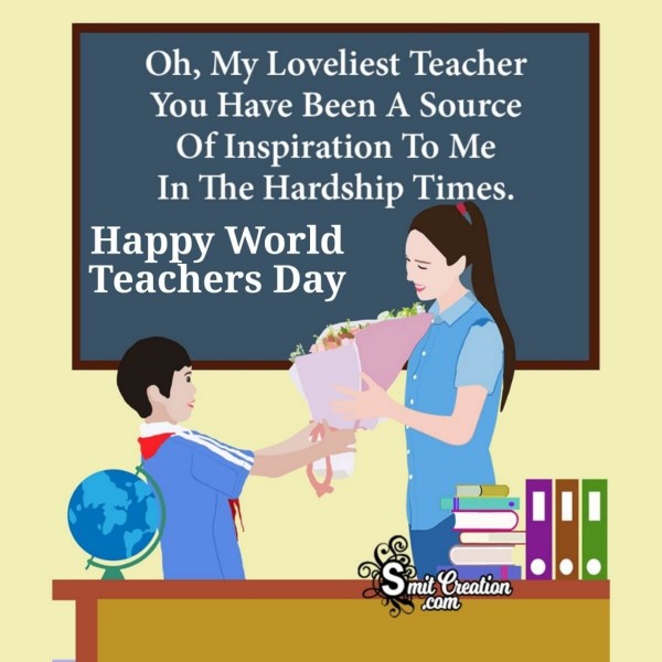 Happy World Teachers Day Message To Loveliest Teacher