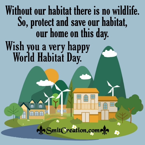 Wish You A Very Happy World Habitat Day