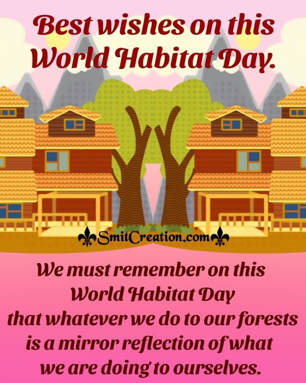 Best Wishes On World Habitat Day