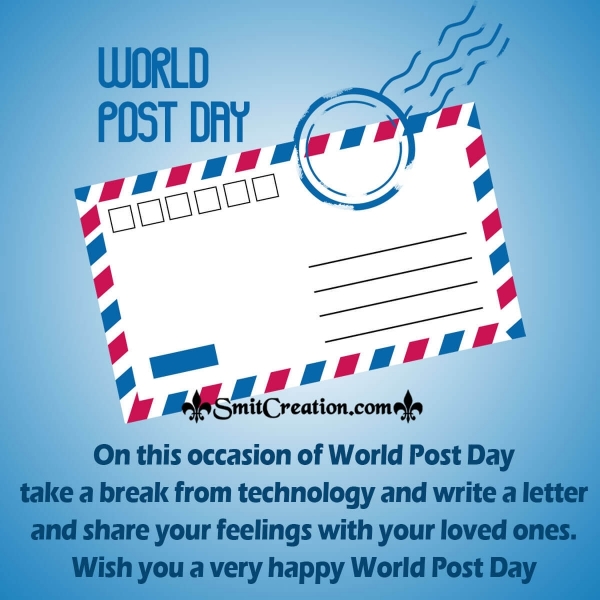 Wish You Very Happy World Post Day