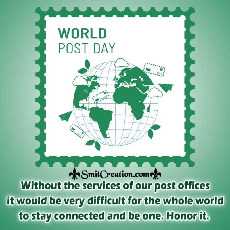 World Post Day Quotes, Messages, Slogans, Wishes Images 