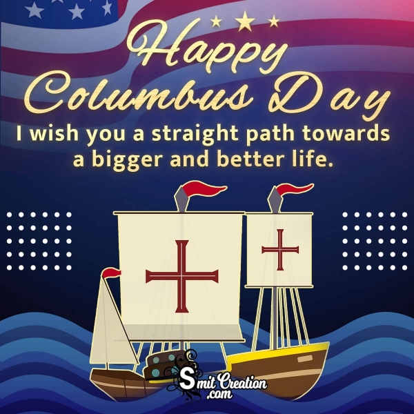 Happy Columbus Day Wish Image