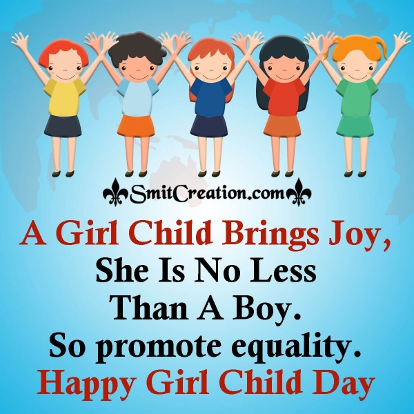 Happy Girl Child Day Message