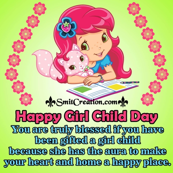 Happy Girl Child Day Blessings