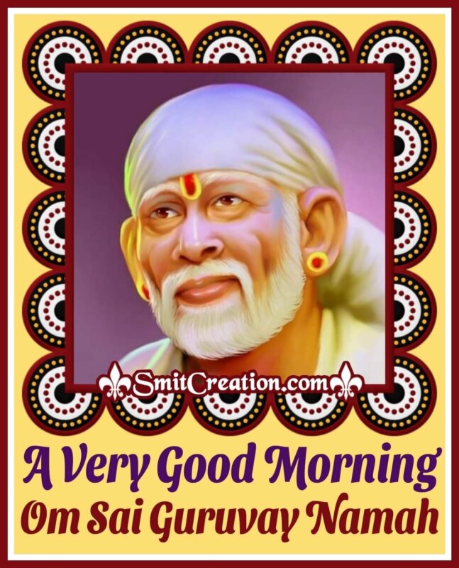 Good Morning Sai Baba Images - SmitCreation.com