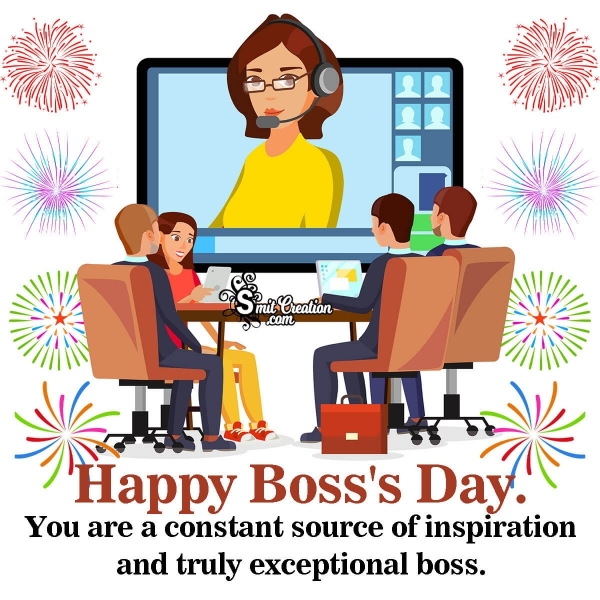 Happy Boss’s Day To Inspirational Boss - SmitCreation.com