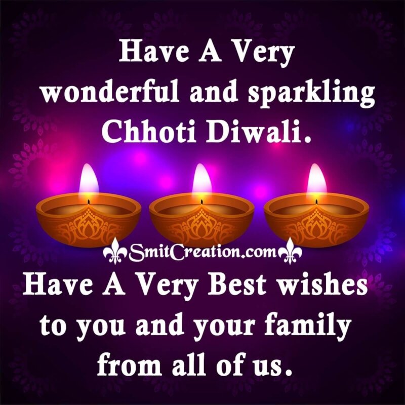 Happy Choti Diwali Wishes Image - SmitCreation.com