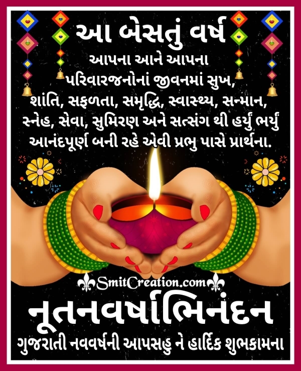 Gujarati New Year Wishes Image