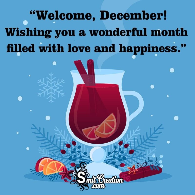 Welcome december quotes