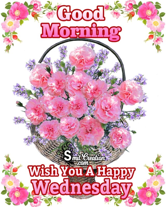 Good Morning Wish You A Happy Wednesday - SmitCreation.com