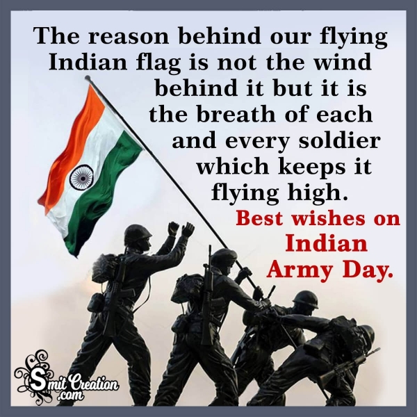 Happy Indian Army Day Wishes