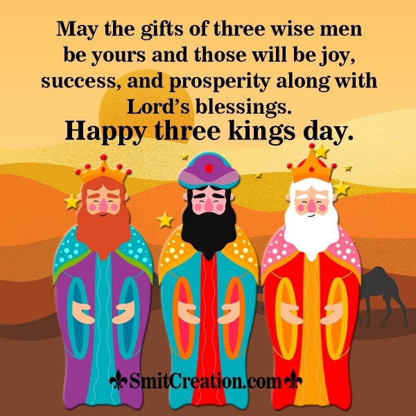 Happy Three Kings Day Blessings Image
