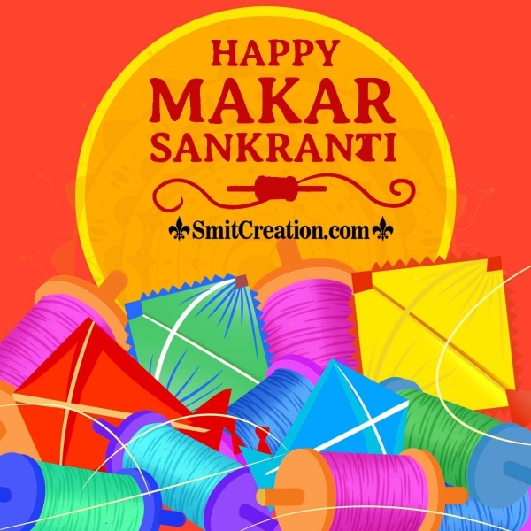 Happy Makar Sankranti With Kites