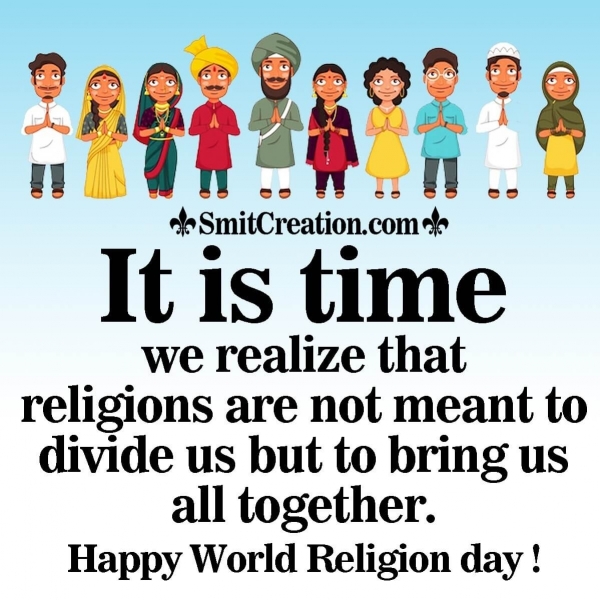 Happy World Religion Day Status Image