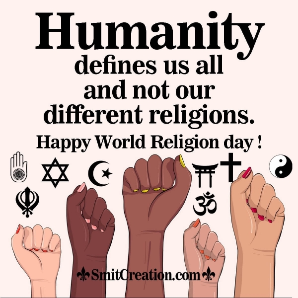 Happy World Religion Day Quote Image