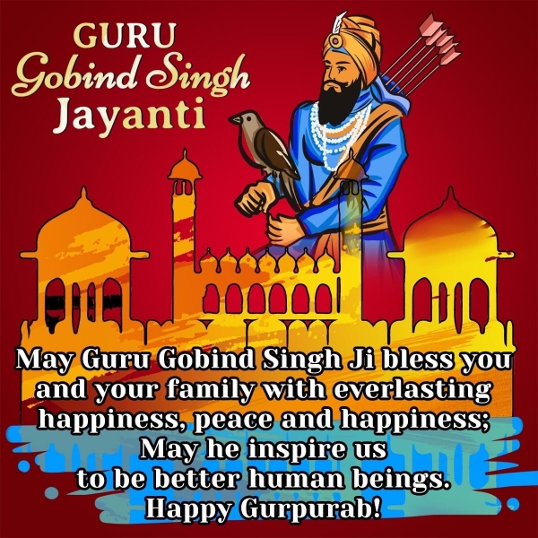 Happy Guru Gobind Singh Jayanti Wishes, Blessings, Messages Images