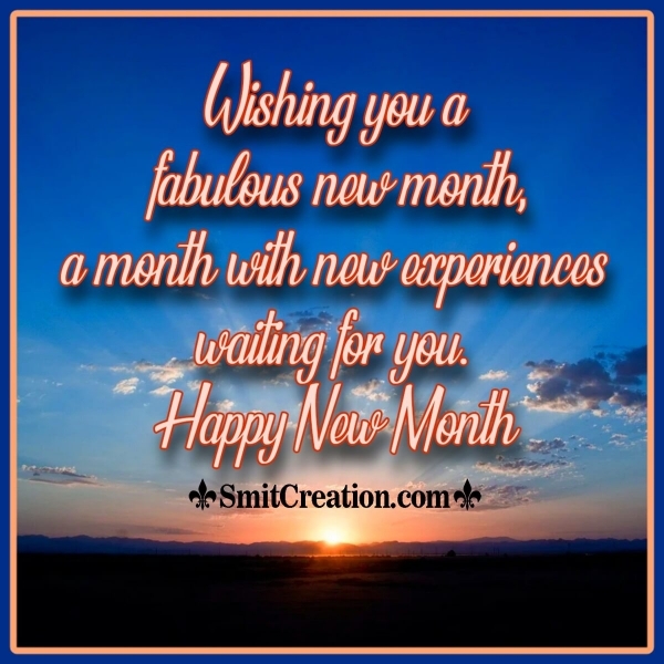 Happy New Month Wish Image