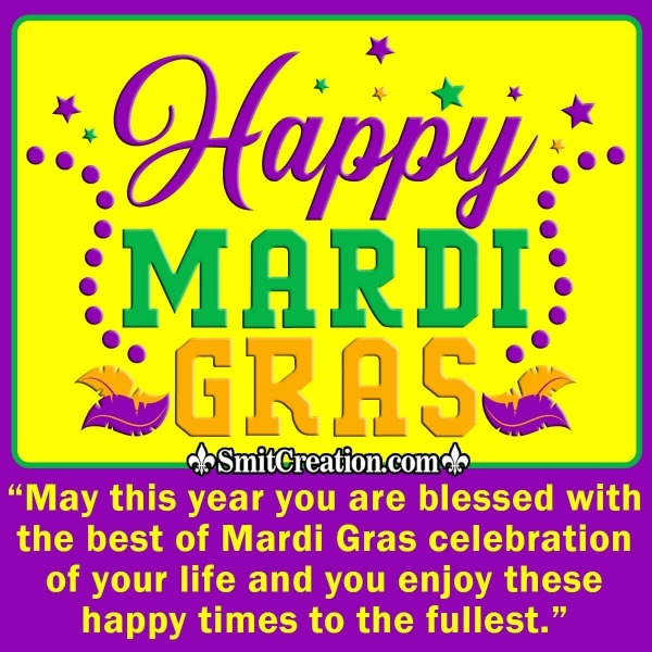 Happy Mardi Gras Message Image