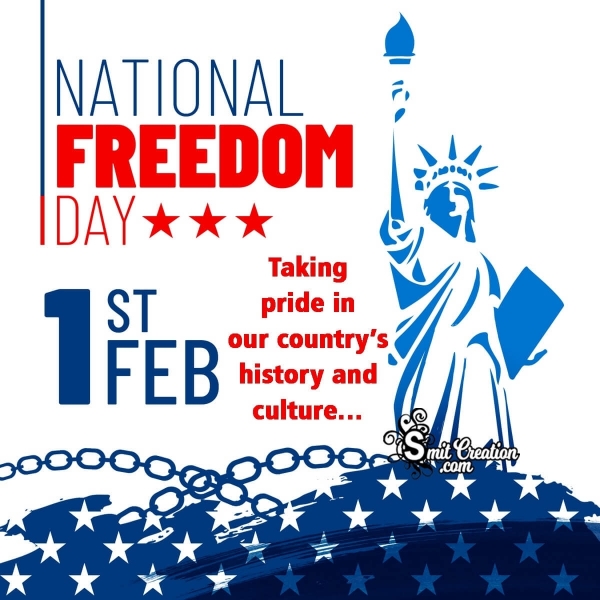 National Freedom Day 1st Feb