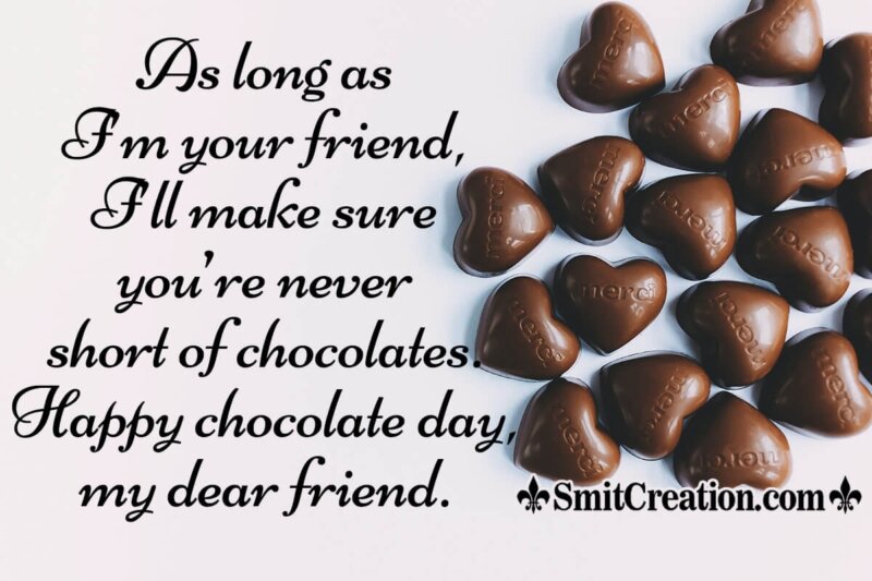 Happy Chocolate Day Messages For Friend - SmitCreation.com