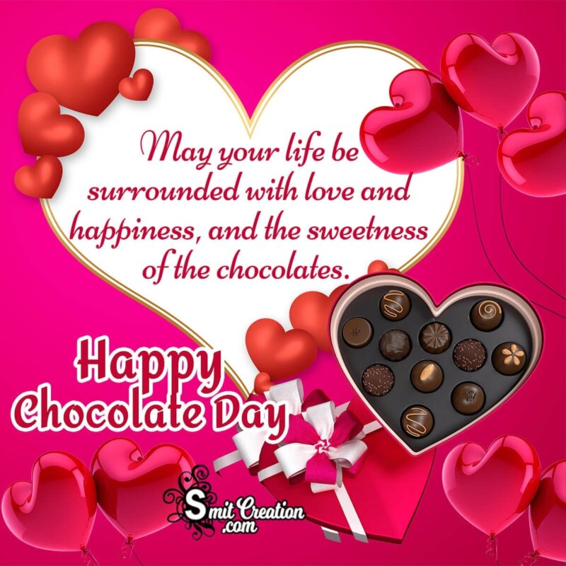 Happy Chocolate Day Wish Greetings - SmitCreation.com