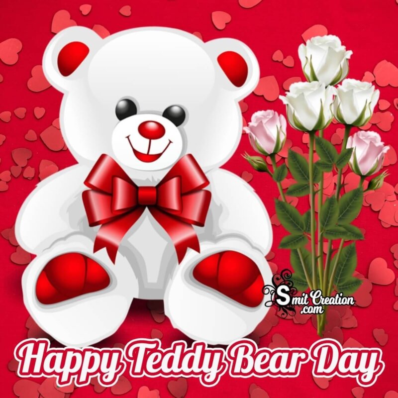 Happy Teddy Bear Day Whatsapp Image - SmitCreation.com