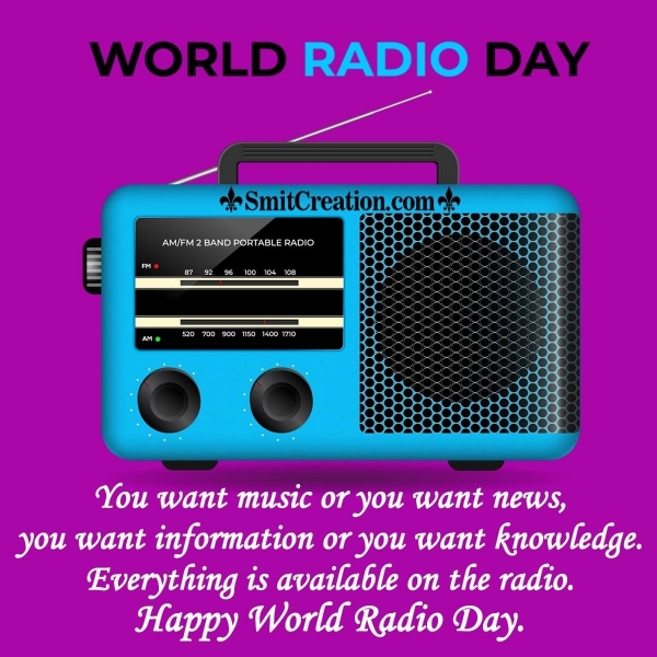 Happy World Radio Day Quote Image