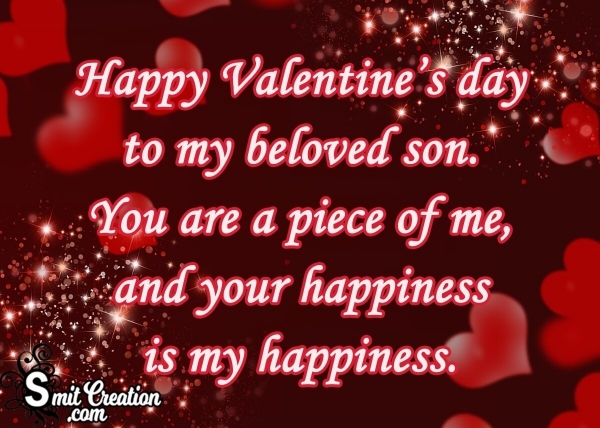 Happy Valentine’s day To My Beloved Son