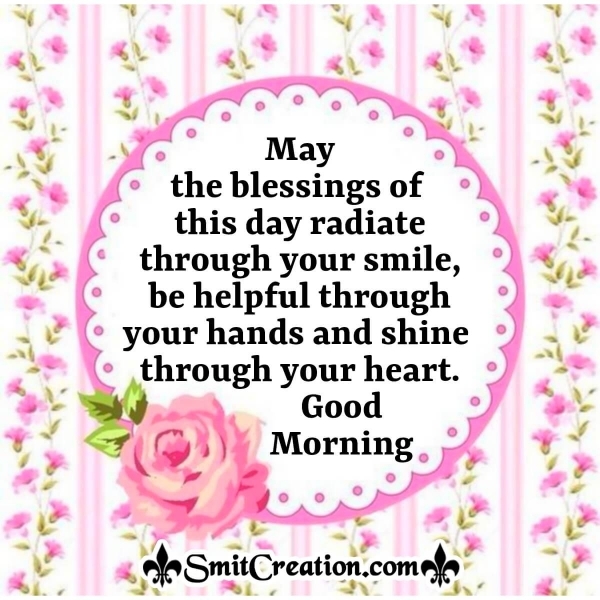 Good Morning Blessing For The Day