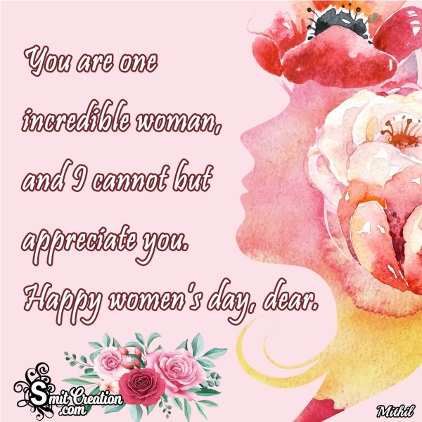 Happy Women’s Day Dear