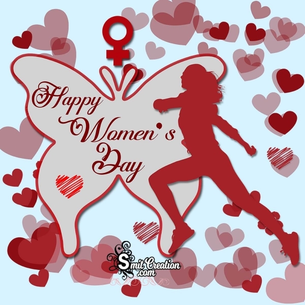 Happy Women's Day Butterfly Image