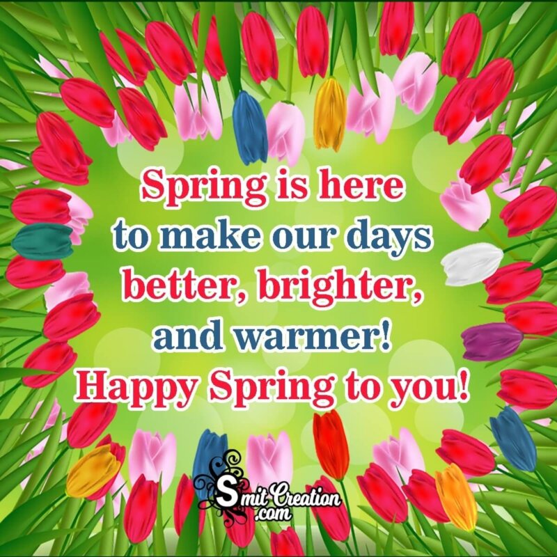 Happy Spring To You! - SmitCreation.com