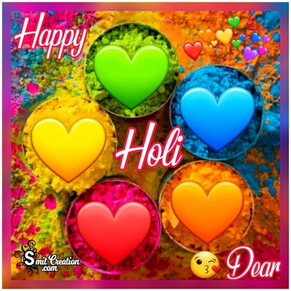 Happy Holi Dear Image