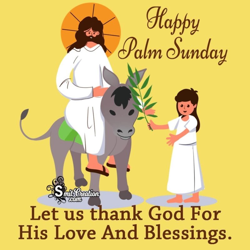 Palm Sunday Wishes for Friends and Family - SmitCreation.com