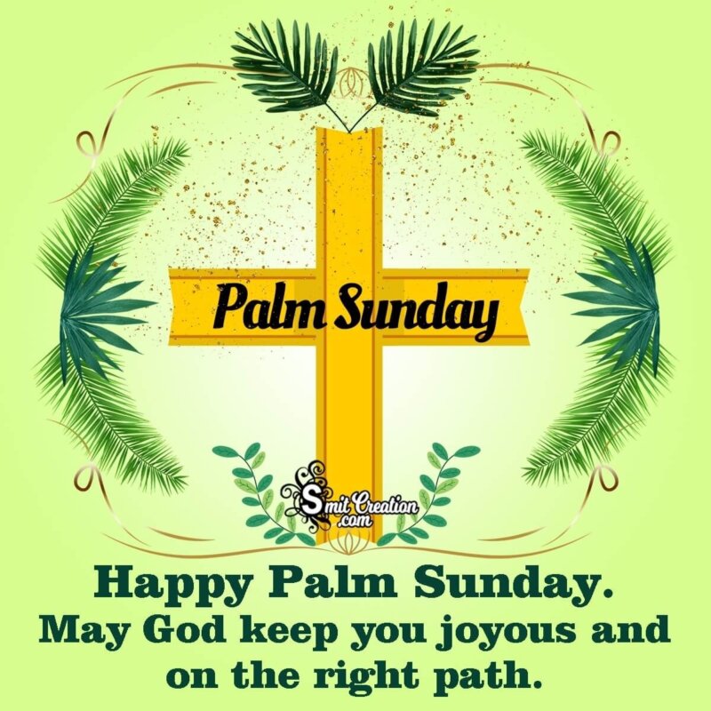 Happy Palm Sunday Message - SmitCreation.com