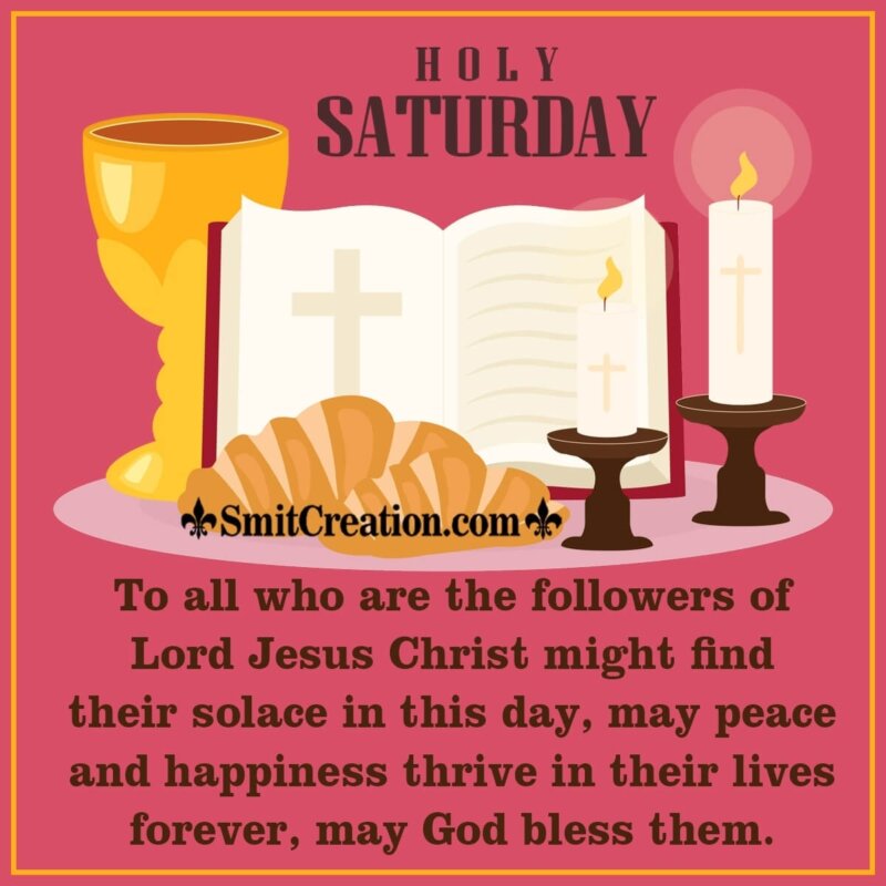 Holy Saturday Message Image - SmitCreation.com