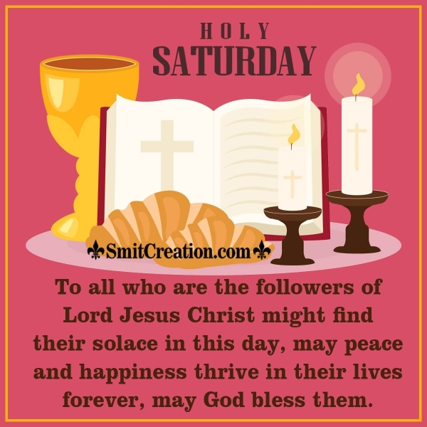 Holy Saturday Message Image