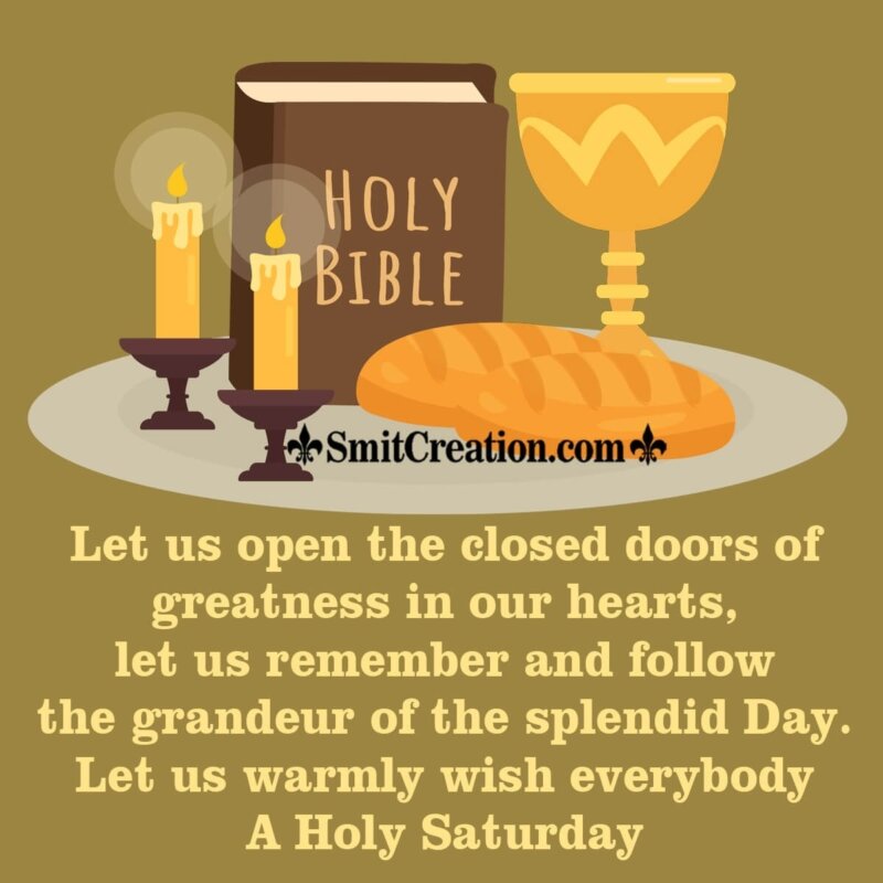Holy Saturday Wish Image - SmitCreation.com