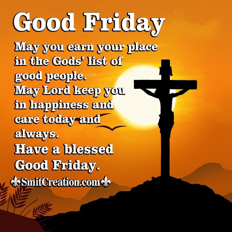 Good Friday Wishes for Friends - SmitCreation.com