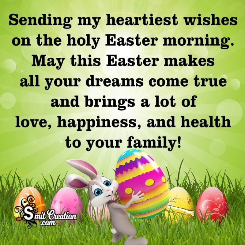 Happy Easter Wish To Your Family - SmitCreation.com