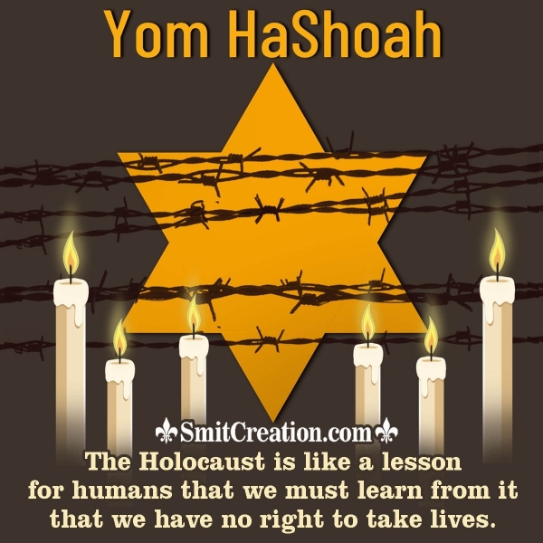 Yom Hashoah Message