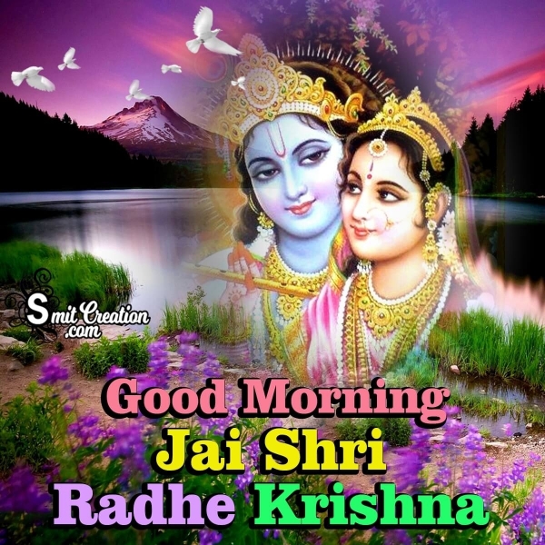 Good Morning Radha Krishna Images