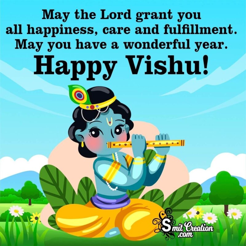 Happy Vishu Blessing Card 