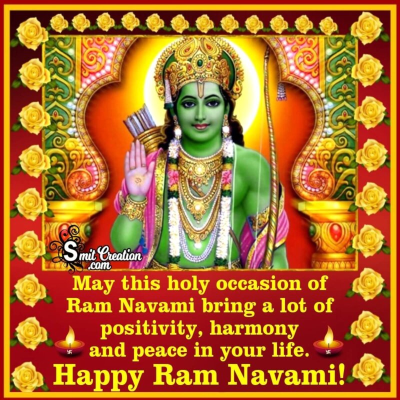 Happy Ram Navami Wish Image - SmitCreation.com